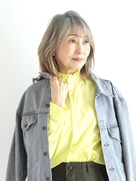 えがお美容室 【えがお美容室】40代50代に人気☆ハイライトカラーミディアム