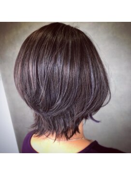 ヘアーサロン ウノ 新百合ヶ丘(hair salon UNO) ショートウルフ/パープルブラック/アースカラー