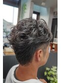 骨格補正バックスタイルパーマヘアー