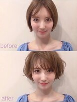 ビュー フクオカ(VIEW FUKUOKA)&nbsp;パーマでイメチェン！似合わせカットアースカラーのショートボブ