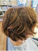 ショートボブくせ毛風パーマ！