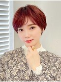 大人フェミニンなショートパーマ