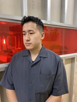 MEN'SHAIRツーブロック束感ショート波巻きハイライト81