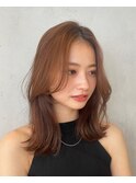【【noi】 ミディアム レイヤーカット くびれヘア