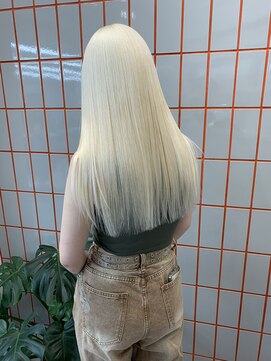 ペレ 渋谷(PELE) 斜めバング/グレージュカラー/デザインカラー/渋谷/渋谷駅