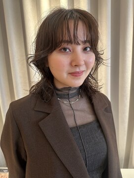 ノラギンザユー(NORA GINZA/U) ウルフパーマレイヤーパーマミディアムパーマニュアンスパーマ