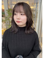 バランス ヘアーアンドアイラッシュ 野田店(balance.)&nbsp;韓国ミディアム&グレージュカラー