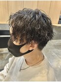 メンズマッシュパーマツイストスパイラルパーマ波巻きパーマ