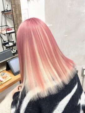 ロア 福岡天神本店(LORE) ダブルカラーベージュカラーケアブリーチカラーハイトーンカラー