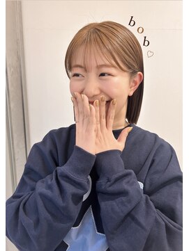 ガーランド (Garland) 切りっぱなしボブ/シースルーバング/前髪/原宿神宮前