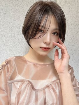 ミンクス渋谷スマートサロン(MINX shibuya smart salon) シアーカラー ショート 姫カット ダークアッシュ 魅力倍増カール