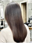 美髪矯正ストレート ブリーチ履歴、黒染めあり