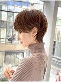 20代30代40代50代耳かけショート前髪なしハンサムショート小顔