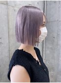 ミルクティーベージュミルキーベージュタッセルボブレイヤーボブ