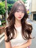 [人気No.1]カット＋高発色低ダメージカラー+クイックTR 【髪質改善付】￥7500