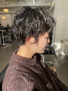 ユノ(juno) 【中目黒】黒髪ベリーショートパーマ☆大人ショート