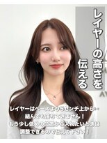 アマトウキョウ アユンチェ(AMA TOKYO×AYUNCHE) 前髪顔まわり韓国ヘアレイヤーカットサイドバンク2wayバンク韓国