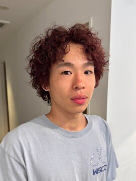 ナループロアツム(Nalu pu loa Tsum) メンズパーマ/くるくるパーマ/バイオレットピンク/パーマカラー