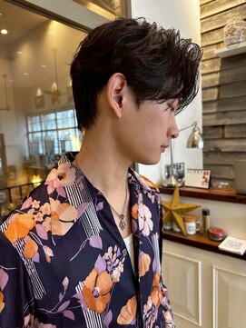 グッドプレイスアンドシング(Good Place&thing) メンズパーマ/波巻き/ニュアンスパーマ/メンズカジュアル/パーマ