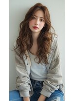 アノン(a'none)&nbsp;ロングレイヤー/重め/ブラウンベージュ/梅田/中崎町