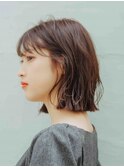切りっぱなしボブ