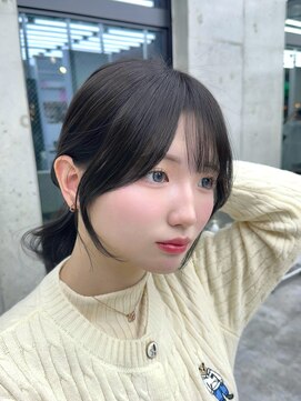 ビューブルー 亀戸錦糸町(VIEW BLUE) 美髪カールブルーブラック韓国レイヤーロングセミディ顔周り前髪