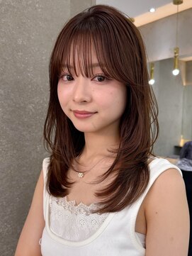 ロンドワン 三宮元町(Lond one) 韓国レイヤーカット/ヨシンモリフェイスレイヤー/艶髪カラー