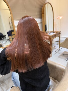 アンククラシックヘアー(ank classic hair) 《ロング×オレンジカラー》