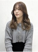 2wayシースルーバングベージュカラー［CERCA新宿/新宿西口］