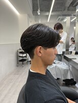 ビカムメンズヘアー 栄店(become men's hair)&nbsp;曲がる縮毛矯正ニュアンスパーマセンターパート