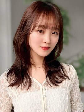 アグ ヘアー ゼン 用賀店(Agu hair zen) 《Agu hair》くびれレイヤーカット×ショコラブラウン