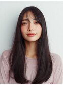 ミルクティーブロンド/ダークブルー/デジタルパーマ/大口新子安