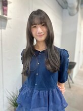 コージーエクラート 仙台店(Cozy.ECLART)&nbsp;ミルクティーカラー×ロングレイヤー/ウルフカット/韓国[仙台]