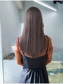 透明感ベージュ｜髪質改善カラー