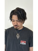 シャンプーハット(SHAMPOO HAT)&nbsp;ウルフ×ツイストスパイラル×ホワイトベージュメッシュ