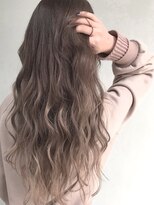 美容室もぜか堂 * アッシュベージュ×シールエクステグラデーション *