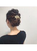 編み込み☆三つ編み☆シニヨン
