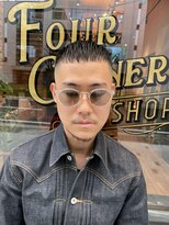 フォーコーナーズ(Four Corners)&nbsp;スキンフェードツーブロック刈り上げジェットモヒカンマンバン