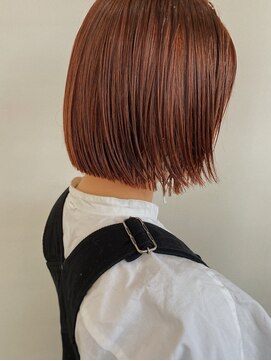 ラメール(la mere by THIS&THAT) ピンクベージュ×ボブ