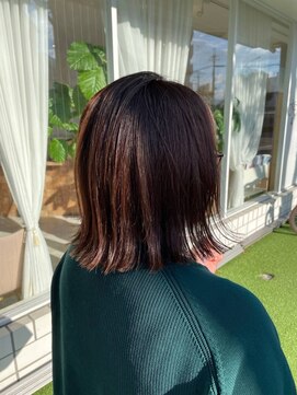 レゴヘアー(Lego Hair) 外ハネボブ/レッドブラウン