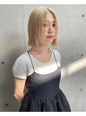シルキーベージュモードボブ(お客様スタイル)