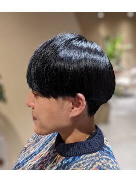 ホーリーグレイル(Holy grail) ブルーブラック、マッシュショート