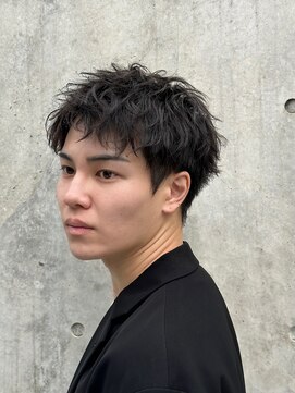 バイフィフス 原宿/表参道(by fifth) アップバングショート波巻きツイストスパイラルパーマ刈り上げ