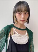 インナーカラー/ブリーチ/ボブ/レイヤーカット