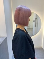 ノク(nok)&nbsp;くすみピンク_カールセミディシアカラー