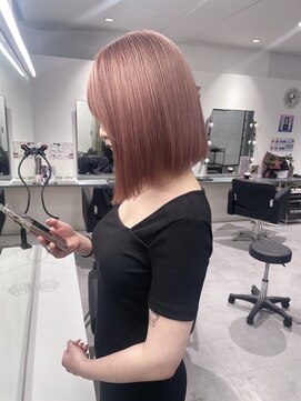 キング 高槻(K!ng) ハイライトカラーミルクティーベージュケアブリーチダブルカラー