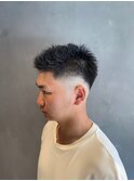 男らしいスキンフェード×ソフトモヒカン ジェット/ツーブロック