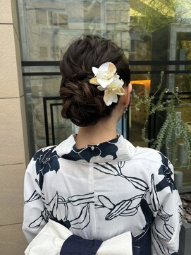 ゼスト 吉祥寺店(ZEST) 浴衣ヘア/シニヨン/ヘアアレンジ/吉祥寺/あんりん