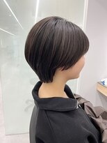 クシュ 本川越店(kusyu...)&nbsp;イメチェンホワイトブロンド外ハネボブ美髪ワイドバング韓国黒髪