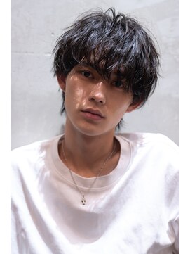 イルハバナ 渋谷(ill HAVANA) メンズセンターパートパーマ/モテヘア/スパイラルパーマ